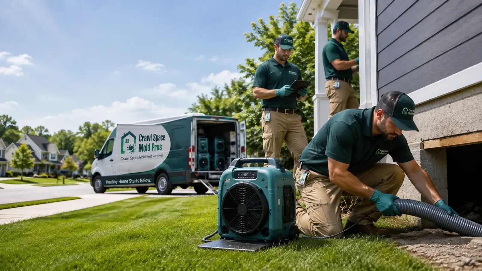 Crawl Space Mold Removal in Pepperell, MA